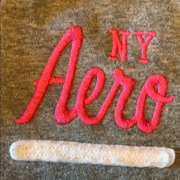 Aeropostale girls hoodie, XS, Gray, NY Aero 1987 - Picture 3 of 10